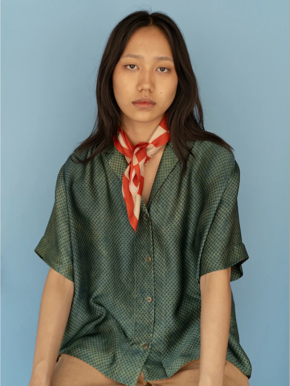 Runaway Bicycle Jon Top in Pine Green